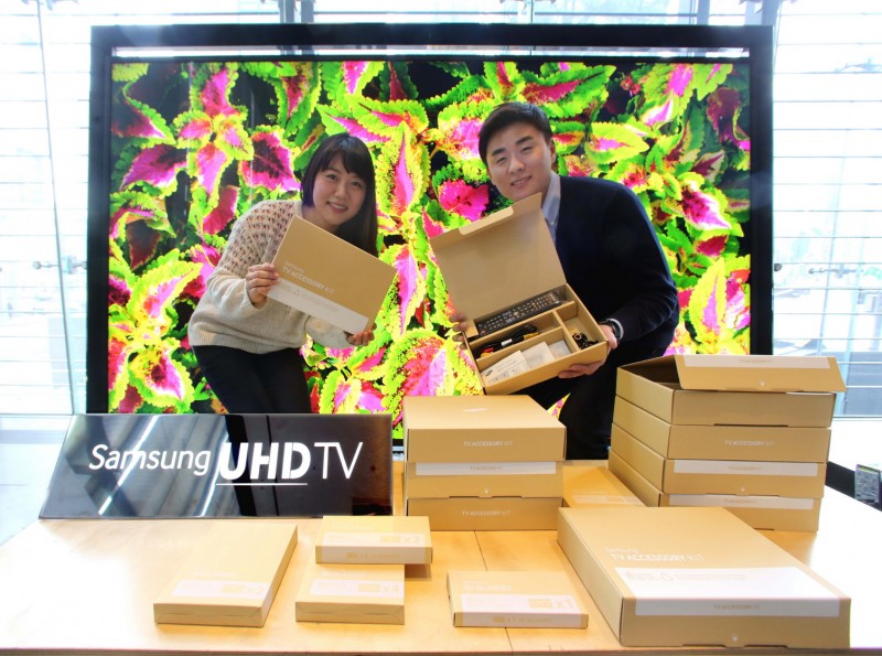 Samsung to Introduce Eco-friendly Plastic Package for TV Accessories
