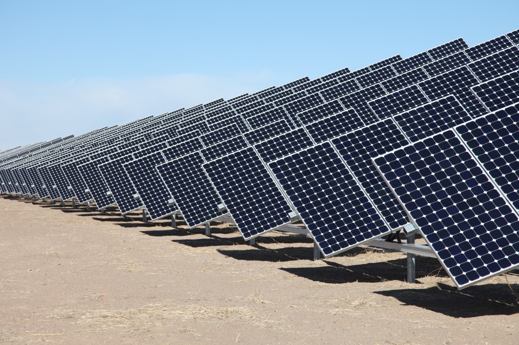 Large-scale solar generating plant