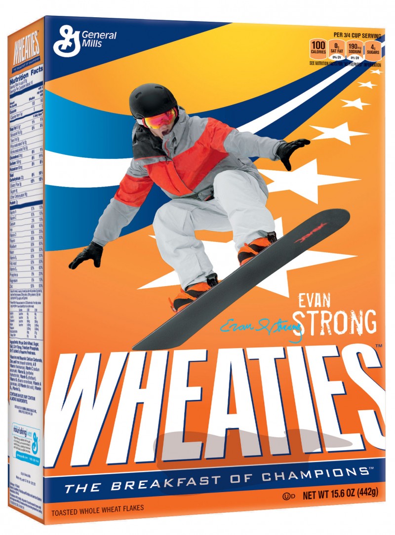 Wheaties™ Celebrates Snowboard Cross Champion Evan Strong After Historic Performance in Sochi