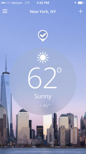 App Launches with Fresh Look, Social Participation and Deeper Content. (image: The Weather Company/BusinessWire)