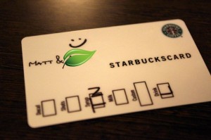 Starbucks: Customized Starbucks Card (image: Matt @ PEK/Flickr)