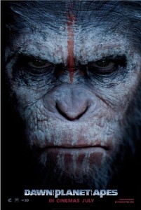 Official post of the film, "Dawn of the Planet of the Apes" (image:  Twentieth Century Fox Film Corporation)