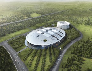 Arial view of the planned Techno Dome of Hankook Tire (image: Hankook Tire)