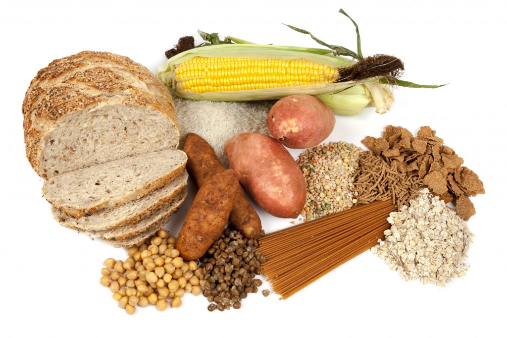 Food sources of complex carbohydrates, isolated on white (image: Kobizmedia/ Korea Bizwire)