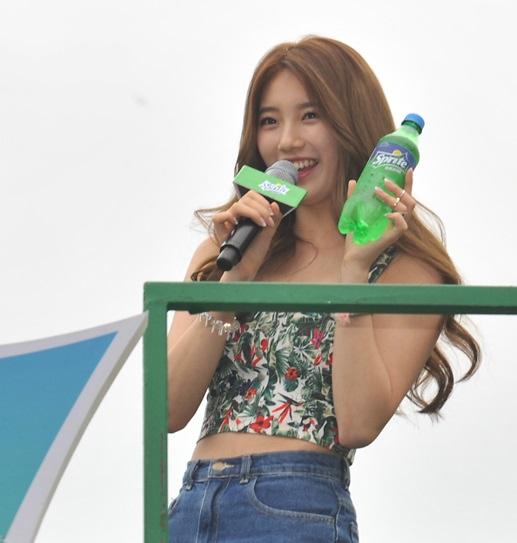 Suzy Wows Spectators at Seoul Sinchon Watergun Festival