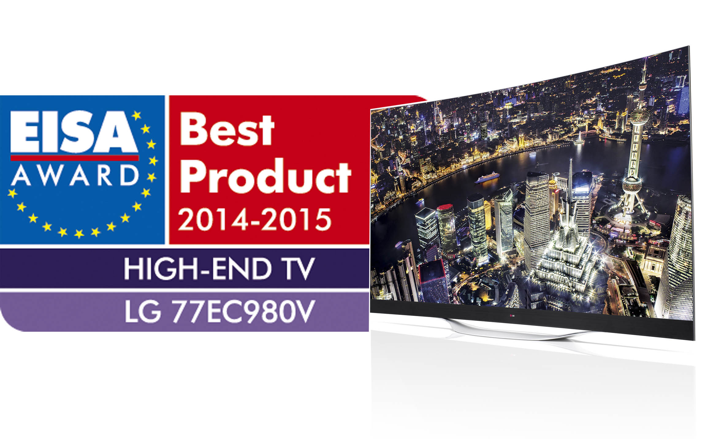 LG Electronics announced that its 4K OLED TV, Smart+ TV, SoundPlate and its flagship LG G3 smartphone have been recognized by the European Imaging and Sound Association (EISA) 2014-2015 Awards. (image credit: LG Electronics)