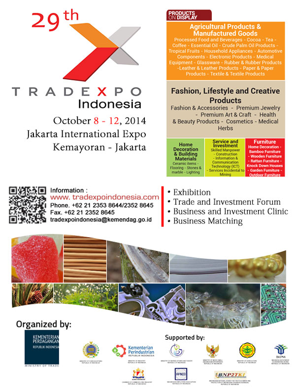 Trade Expo Indonesia 2014 to be Held October 8-12