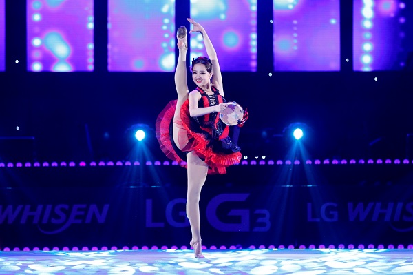 Son Yeon-jae on Stage of Rhythmic Gymnastics Gala Held by LG