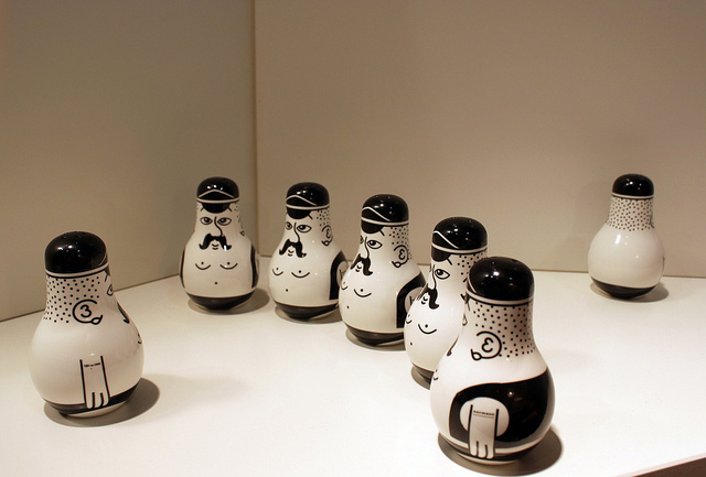 Friends salt & Pepper set displayed at Maison & Objet fair 2011 (image: Normann Copenhagen/flickr)