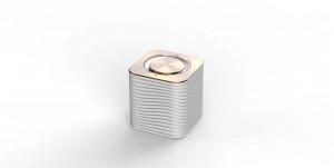 Designed to enhance people’s health and well-being, Air Cube monitors the air quality of the surrounding environment to determine if the conditions are just right for users. (image: SK Telecom)