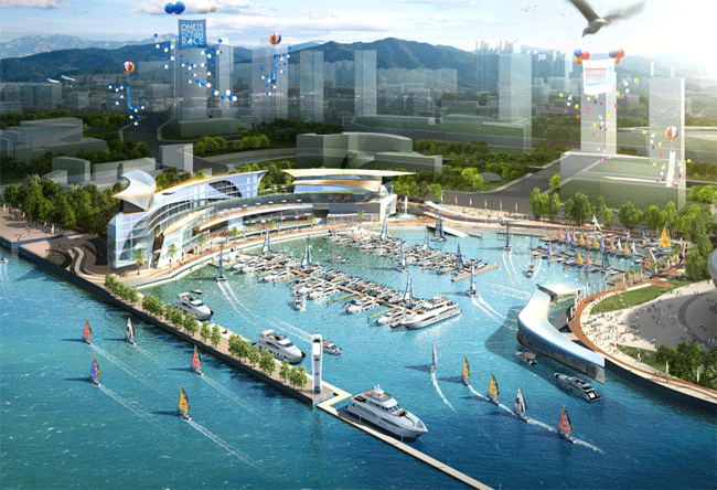 According to the proposed contract, SUTL will build a clubhouse, marina for 200 yachts, and a yacht academy by 2018. (image: BPA)