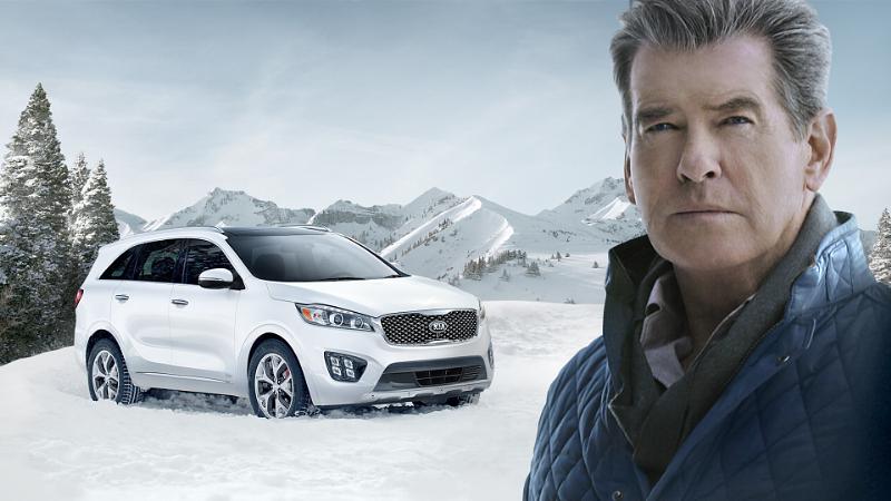 Pierce Brosnan Makes the “Perfect Getaway” in the All-New 2016 Sorento During Kia Motors’ Super Bowl Commercial
