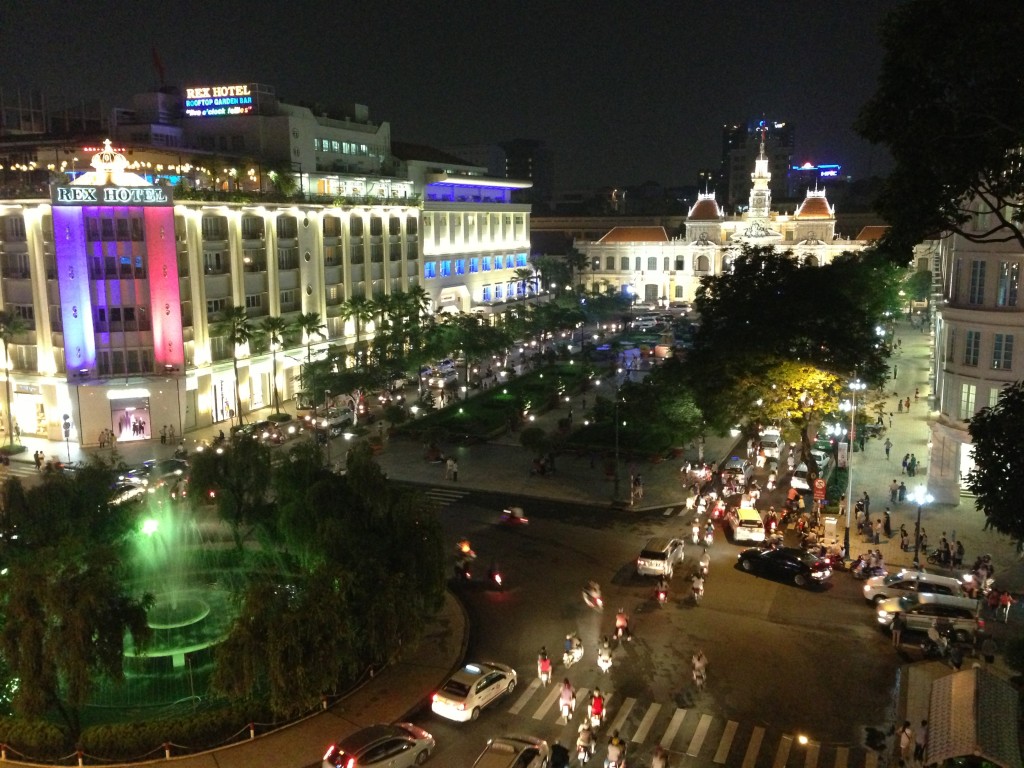 Rex Hotel and Nguyễn Huệ roundabout, Ho Chi Minh City, Vietnam (photo courtesy of Wikimedia Commons)