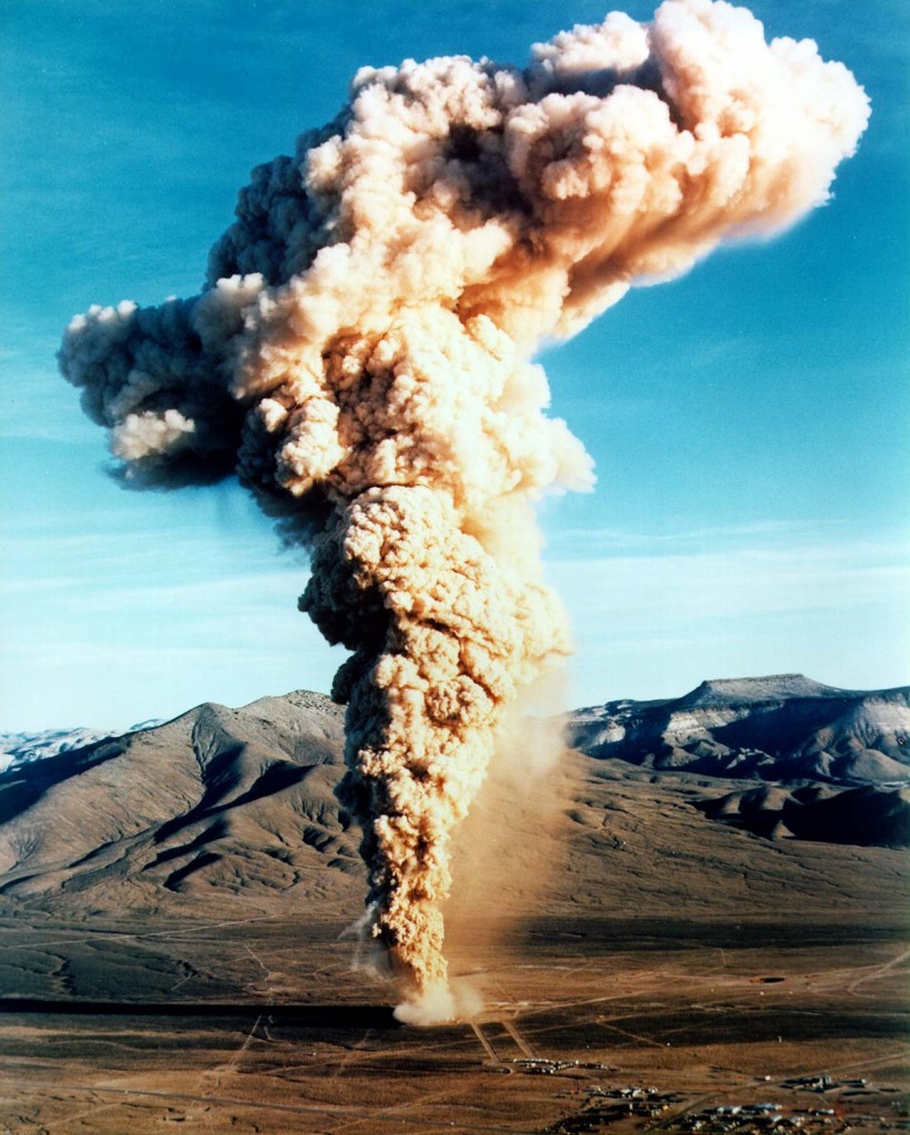 Underground nuclear testing (Radioactivity release during Baneberry/image courtesy of Wikipedia)