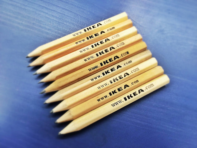 IKEA’s self-service checkout system requires the use of a pencil for customers to write down product numbers or the location of display stands. (image: Masanori Shimojo/flickr)