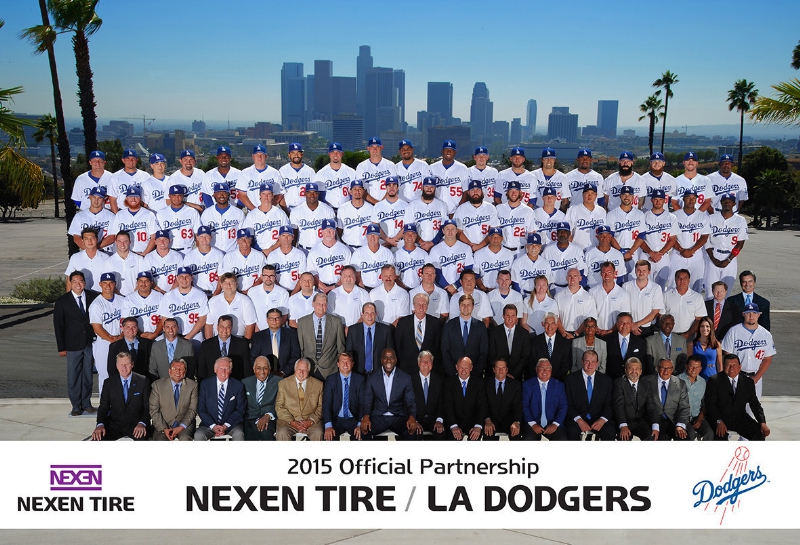 Nexen Tire continues its partnership agreements with four MLB teams, including the LA Dodgers, for the 2015 baseball season. (image: Nexen Tire)