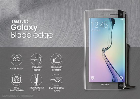 Galaxy BLADE Edge is the ultimate cooking companion, made with the modern chef in mind, according to Samsung. (image: Samsung Electronics)