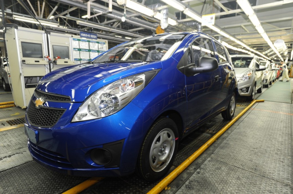 In 2005, GM Korea manufactured 1.15 million vehicles, but production decreased sharply to 630,000 units in 2014. (image: GM Korea)