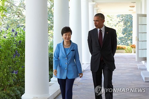 President Park Geun-hye held summit talks with U.S. President Barack Obama in Washington on Friday. (Image : Yonhap)