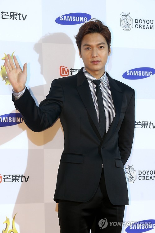 Actor Lee Min-ho is found to be the most beloved Korean star among Arabs. (Image : Yonhap)