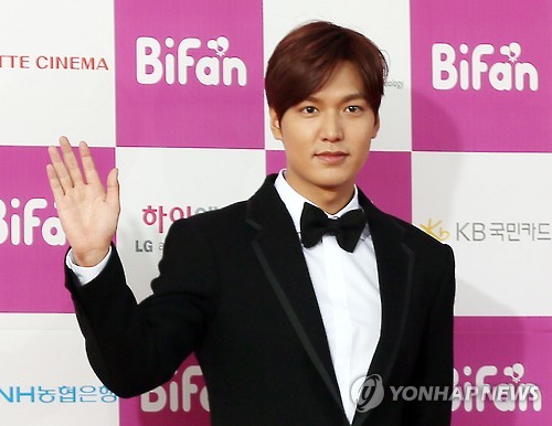 Actor Lee Min-ho is found to be the most beloved Korean star among Arabs, a poll showed Thursday. (Image : Yonhap)