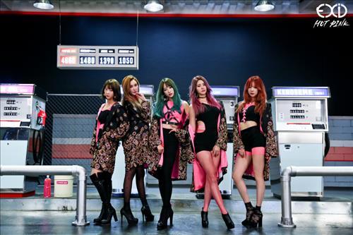 A poster for EXID's latest single "HOT PINK." (Image : Yonhap)