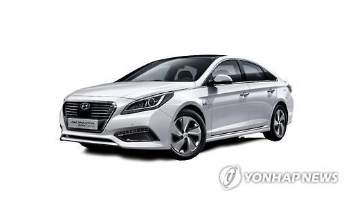 Hyundai Motor's Sonata PHEV model (Image : Yonhap)