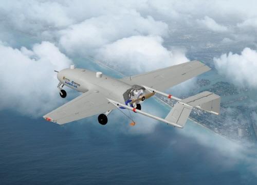 South Korea's No. 1 air carrier Korean Air Lines Co. said Sunday that it has signed a 400 billion-won (US$333.5 million) deal with the military procurement agency to mass-produce reconnaissance unmanned aerial vehicles (UAVs) as part of the government's plan to build up its aerial mission capability. (Image : Yonhap)