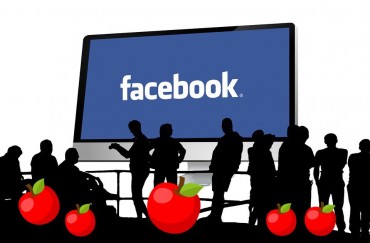 Apple Falls as Facebook Rises