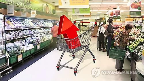 This photo shows shoppers at a Seoul discount store. South Korea's consumer prices gained 0.8 percent in January, growing less than 1 percent for the first time in three months. (Image : Yonhap)