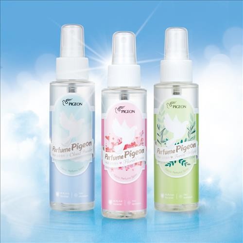 Pigeon, famous for its household products, launched three different types of ‘Perfume Pigeon’ fabric softeners in collaboration with popular perfume companies. (Image : Yonhap)