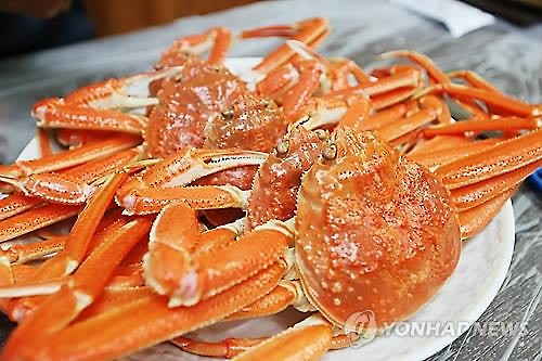 South Korea's winter specialty 'daege' or snow crab. (Image : Yonhap)