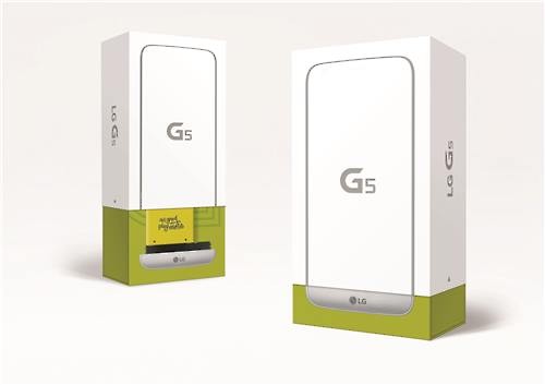 The package of the G5 smartphone (Image : LG Electronics)
