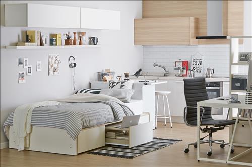 The furniture industry is also broadening its horizons to provide more ‘compact’ products suitable for the smaller living spaces typical of single-person households. (Image : Hanssem)
