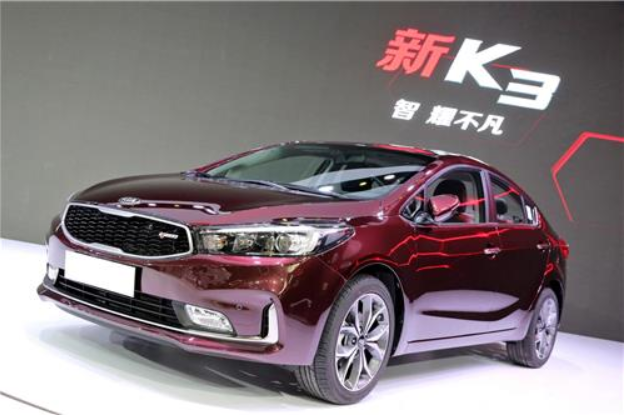 Kia also showed off its new K3 compact car with the aim of wooing China's young drivers. 