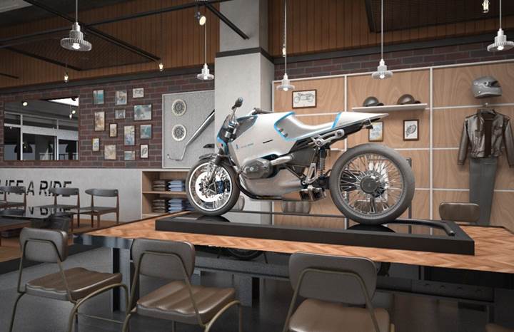 Café Where You Can Enjoy BMW Motorcycles Opens in Korea