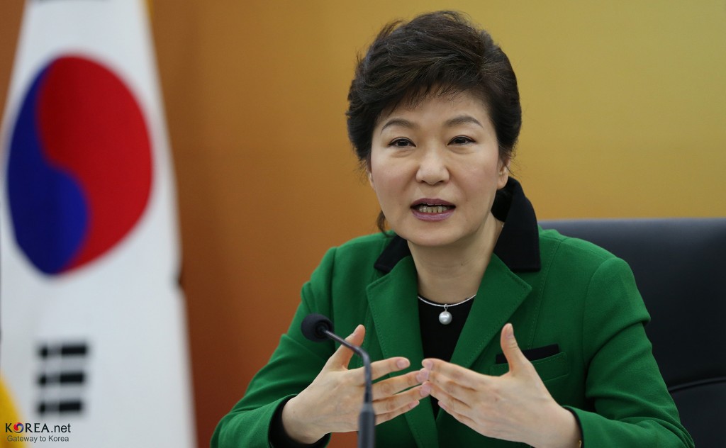 In May 2002, Park visited Pyongyang in her capacity as a board member of the Seoul-based EU-Korea Foundation and met with the North's former leader. (image: Wikimedia)