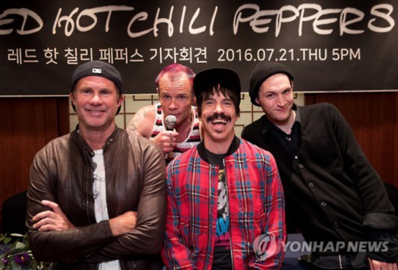 Red Hot Chilli Peppers to Headline 2016 Jisan Valley Rock Music & Arts Festival