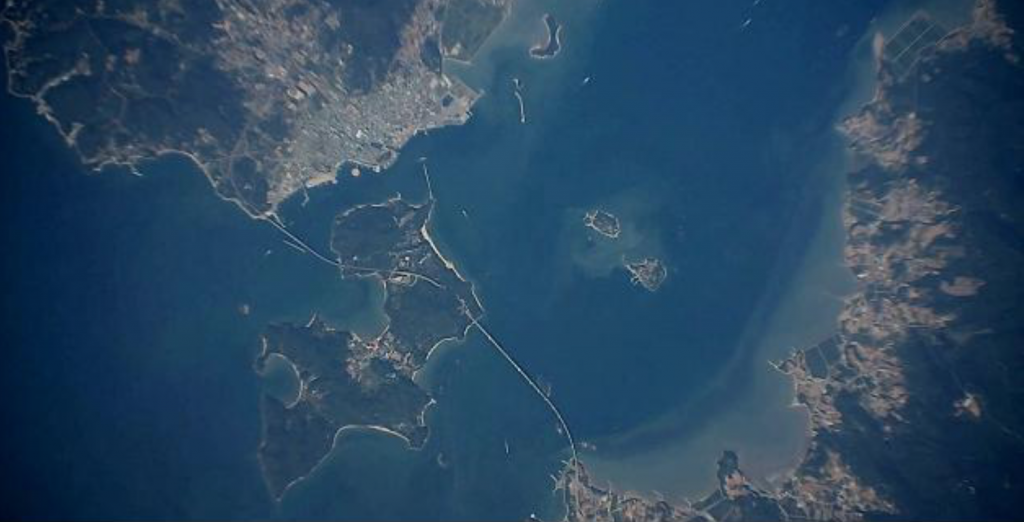 Image of Sorokdo, South Jeolla Province, taken from EAV-3. (image: KARI)