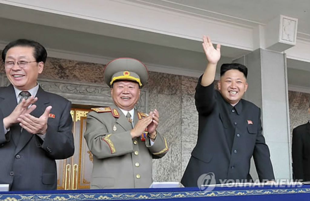 In 2013, Kim (R) ordered the execution of his once-powerful uncle Jang (L), accusing him of treason, a move aimed at reaffirming his power that he inherited in late 2011 after the sudden death of his father Kim Jong-il. (image: Yonhap)