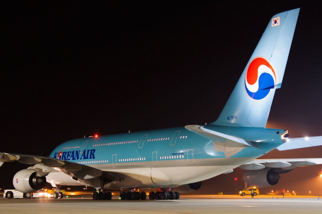 In August, international passengers using flights operated by Korean Air Lines Co. and Asiana Airlines Co., the two largest flag carriers here, gained 7.8 percent on-year to some 3 million. (image: KobizMedia/ Korea Bizwire)