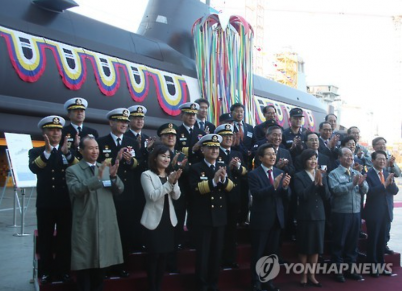 Korea Launches Eighth 1,800-ton Submarine