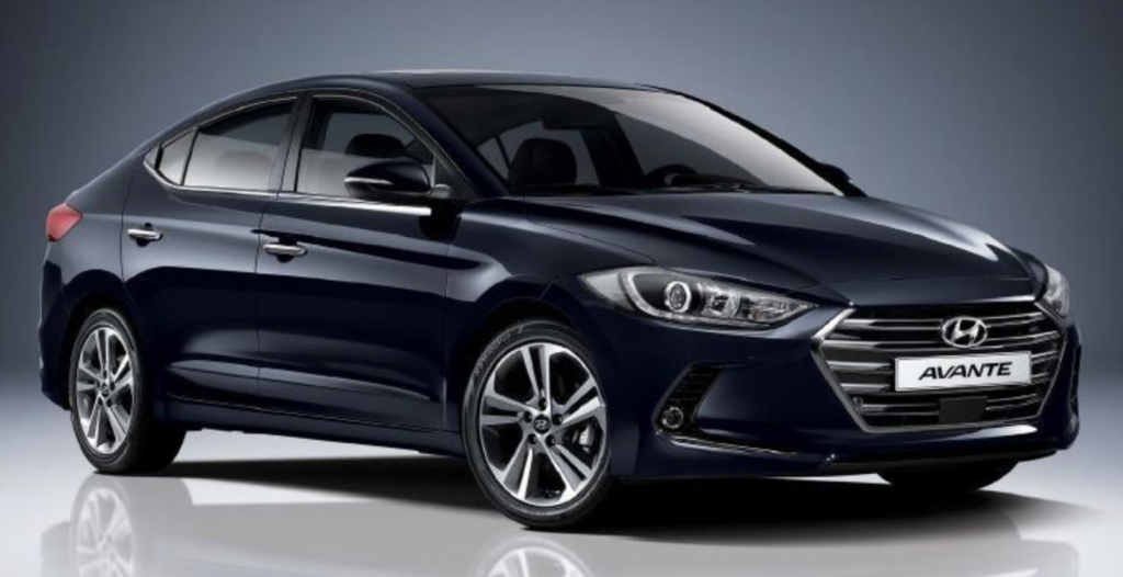 The Hyundai Avante, marketed as the Hyundai Elantra in the U.S. and other global markets. (image: Hyundai)