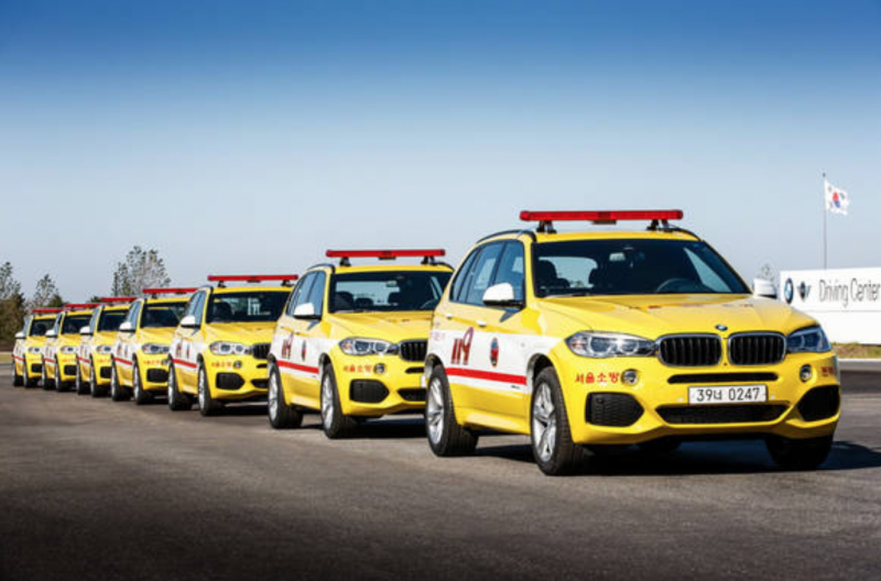 BMW Donates X5s to Seoul Fire Departments