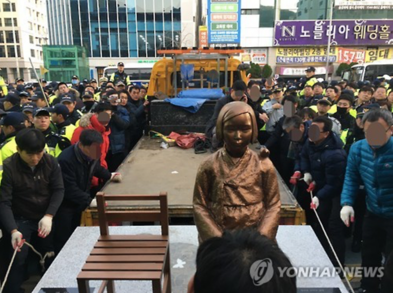 Removal of Comfort Woman Statue Backfires on Government Officials