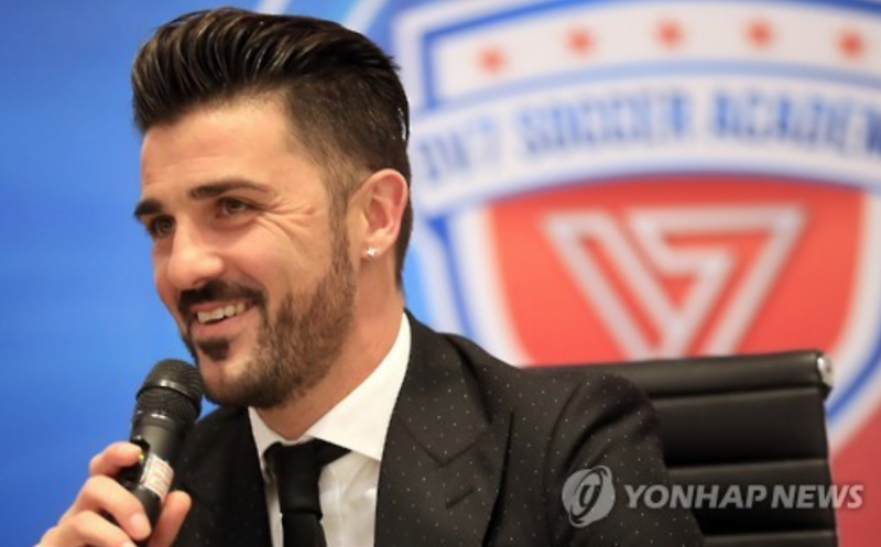 David Villa Opens Football Academy in South Korea