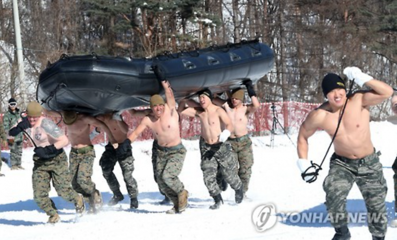Korean, U.S. Marines Team Up for Winter Training