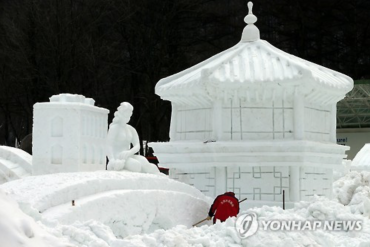 Mount Taebaek Boasts Best Snow Works in Korea