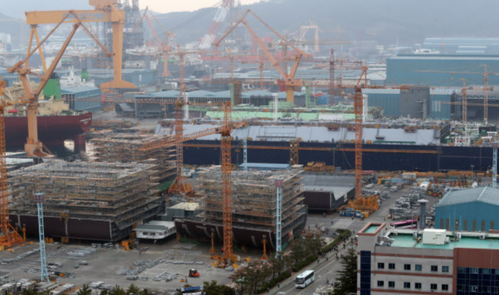 Daewoo Shipbuilding's Okpo Shipyard. (image: Yonhap)