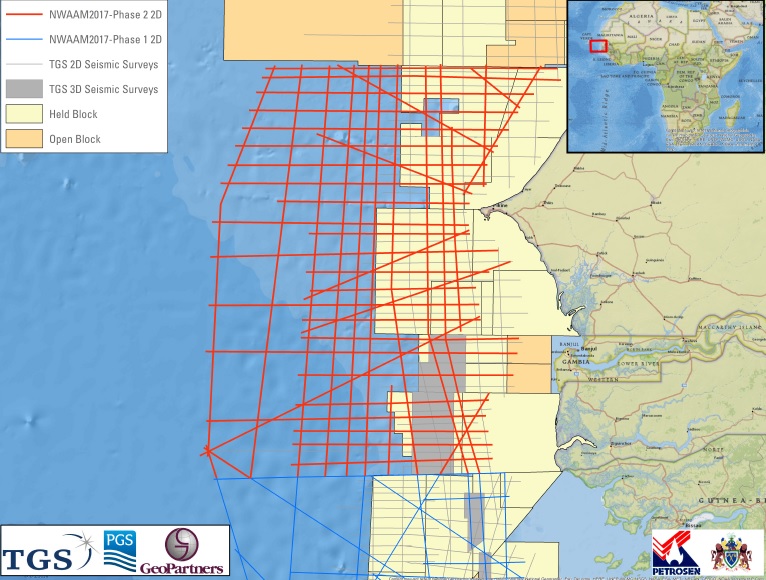 TGS Announces Further Expansion of North-West African Atlantic Margin 2D Seismic Survey